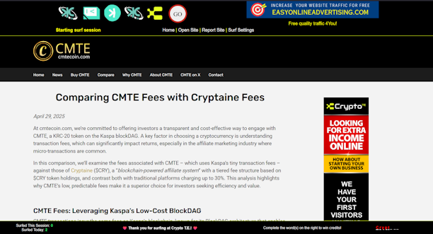 Crypto T.E. and the TE coin